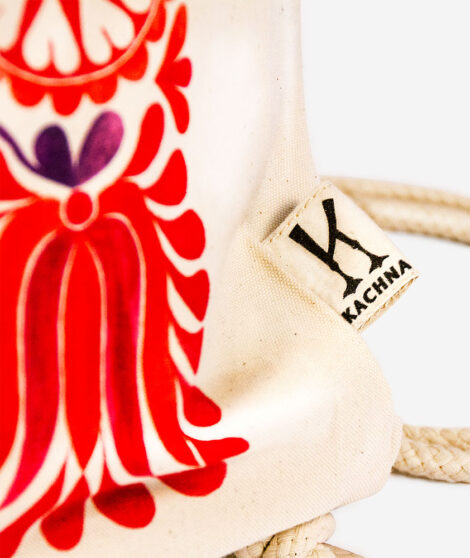 Bavlneny vak V zahrade tulipanov