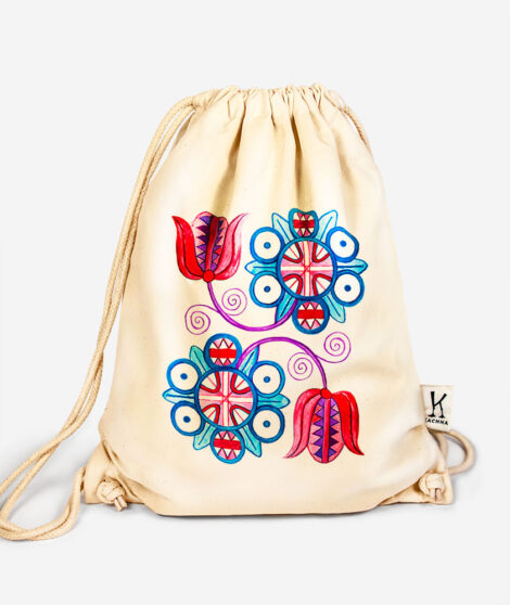 Bavlnený vak Červeň a Modraň