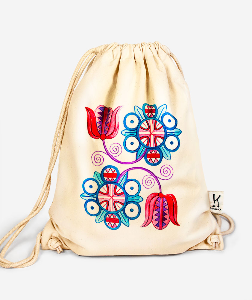 Bavlnený vak Červeň a Modraň 1