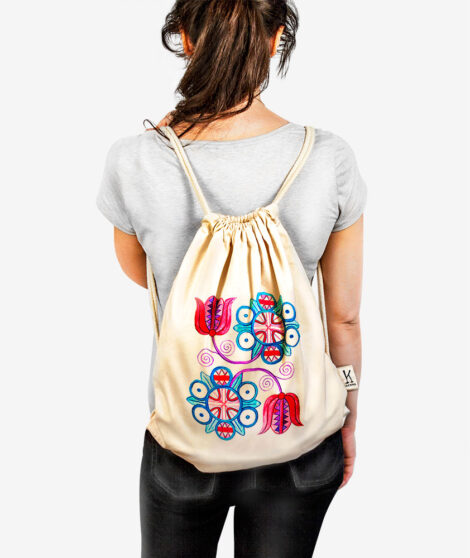 Bavlnený vak Červeň a Modraň