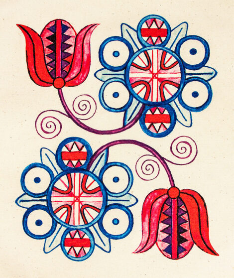 Bavlnený vak Červeň a Modraň 4