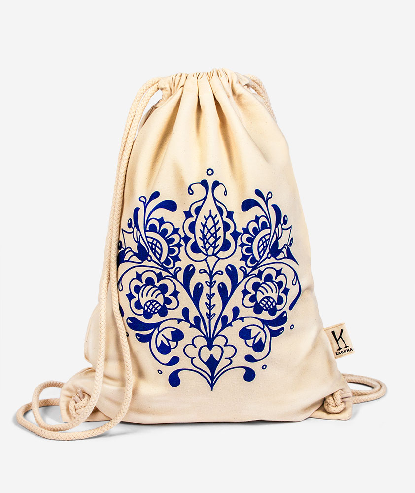 Bavlnený vak Modrý pán Tulipán 1