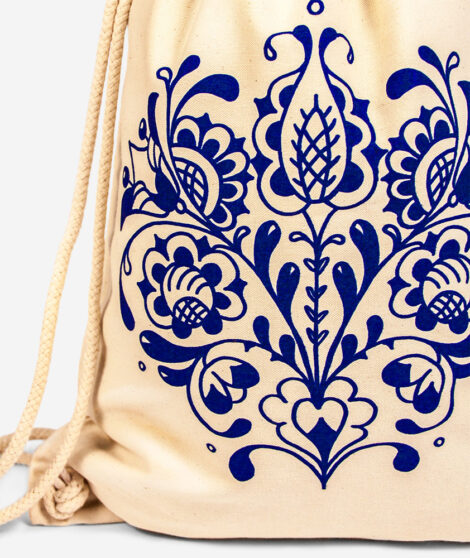 Bavlnený vak Modrý pán Tulipán