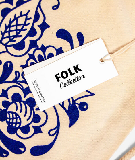 Bavlnený vak Modrý pán Tulipán