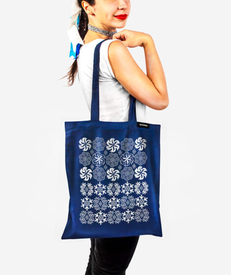 Bavlnená taška Západ Tmavomodrá 2