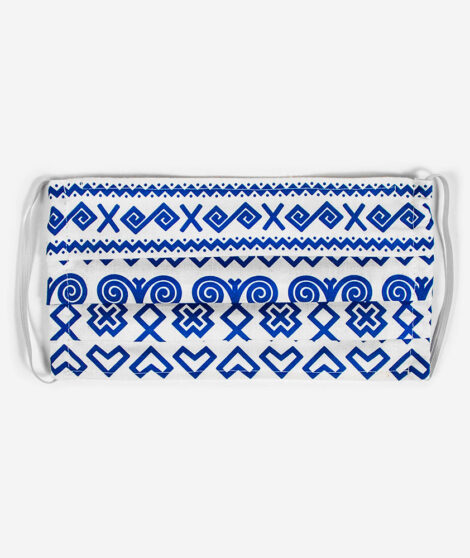 Bavlnené rúško Modré Čičmany 6