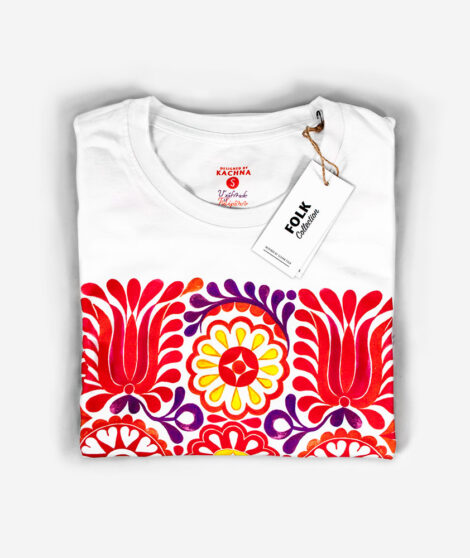 Damske tricko V zahrade tulipanov 2