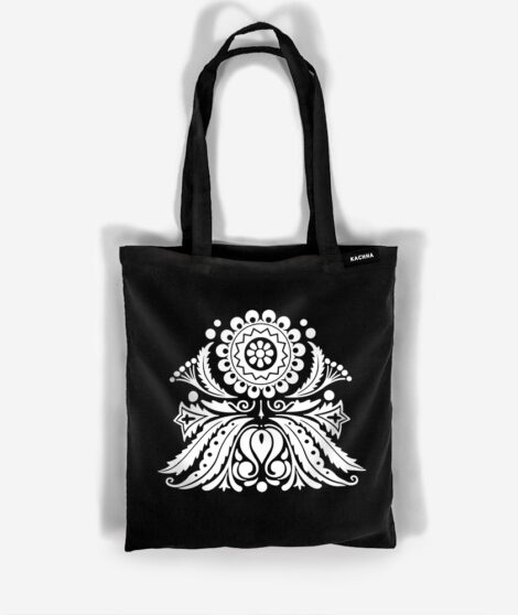 Bavlnená taška Biely kvet 01