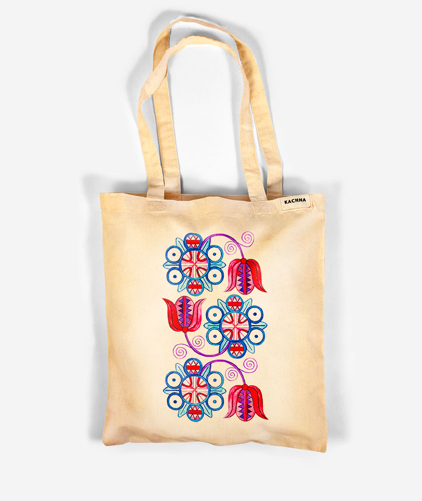 Bavlnená taška Červeň a Modraň 1