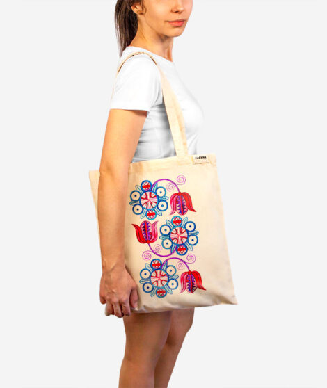 Bavlnená taška Červeň a Modraň 2