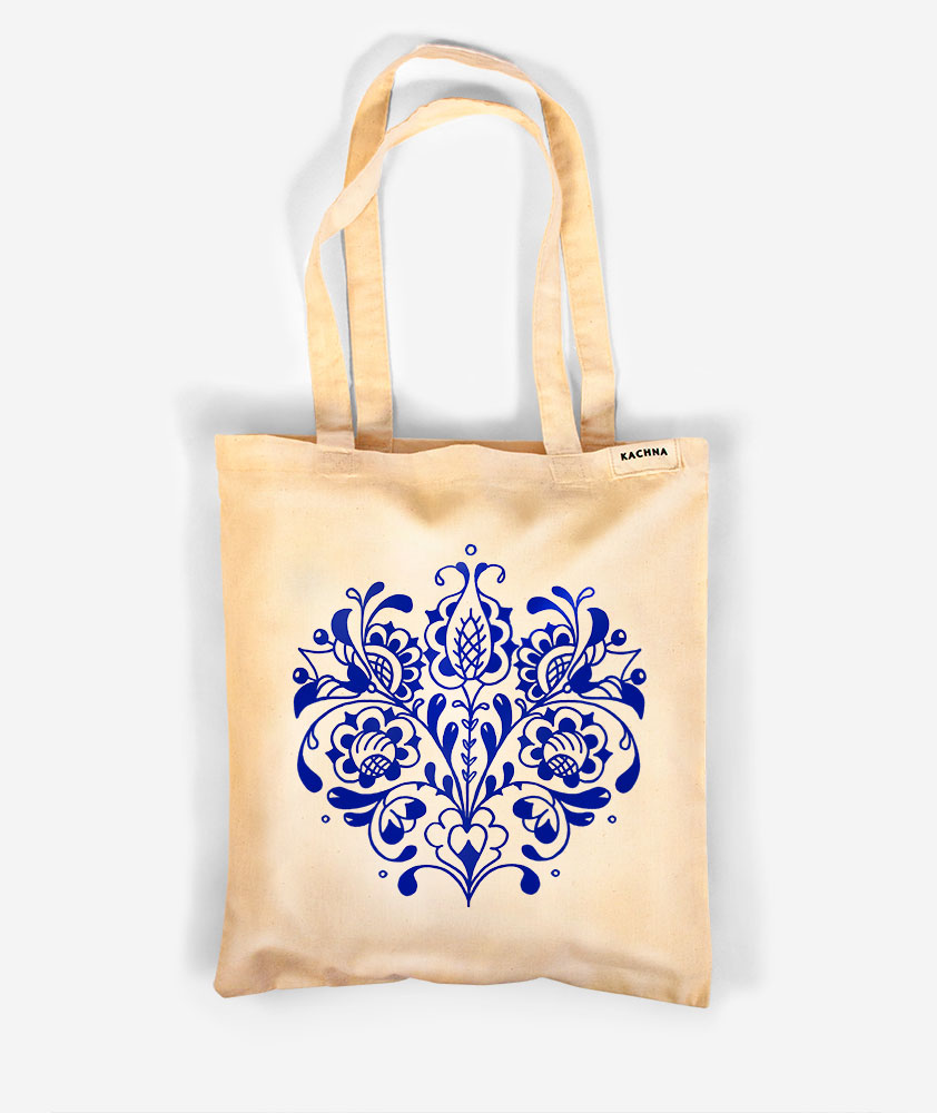 Bavlnená taška Modrý pán Tulipán 1