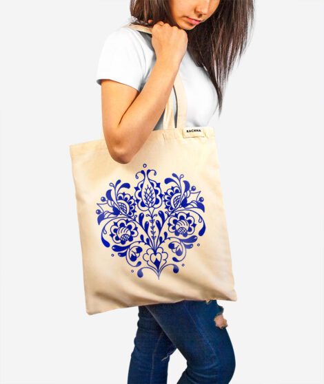 Bavlnená taška Modrý pán Tulipán 2