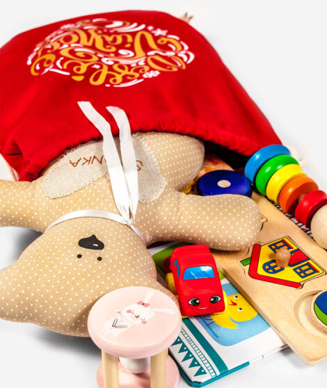 Vianočný vak Veselé vianoce červený 5