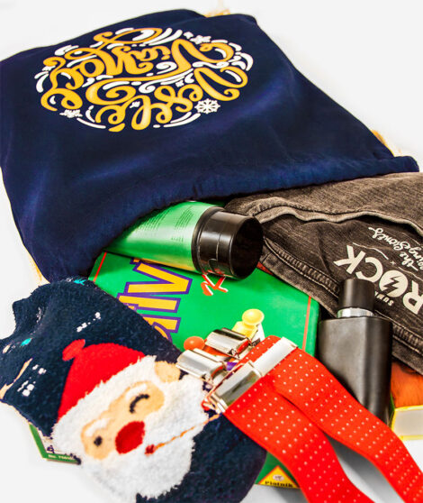 Vianočný vak Veselé vianoce modrý 3