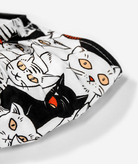 Bavlnené rúško Mačky 5
