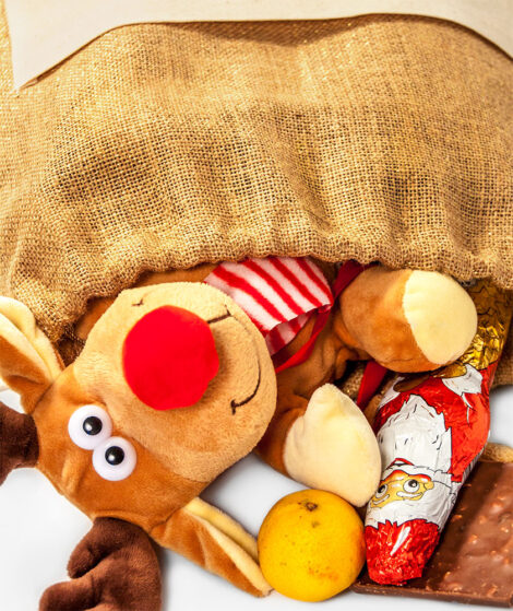 Mikulášske jutové vrecko 4