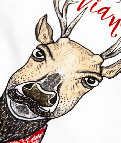 Pánska vianočná mikina so Sobom 3