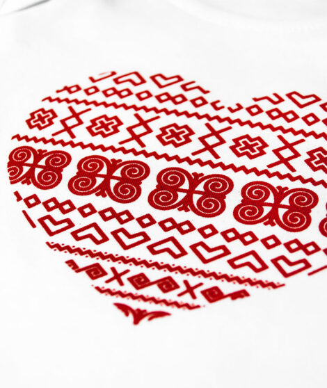 Detské bodyčko Čičmanské srdce 2