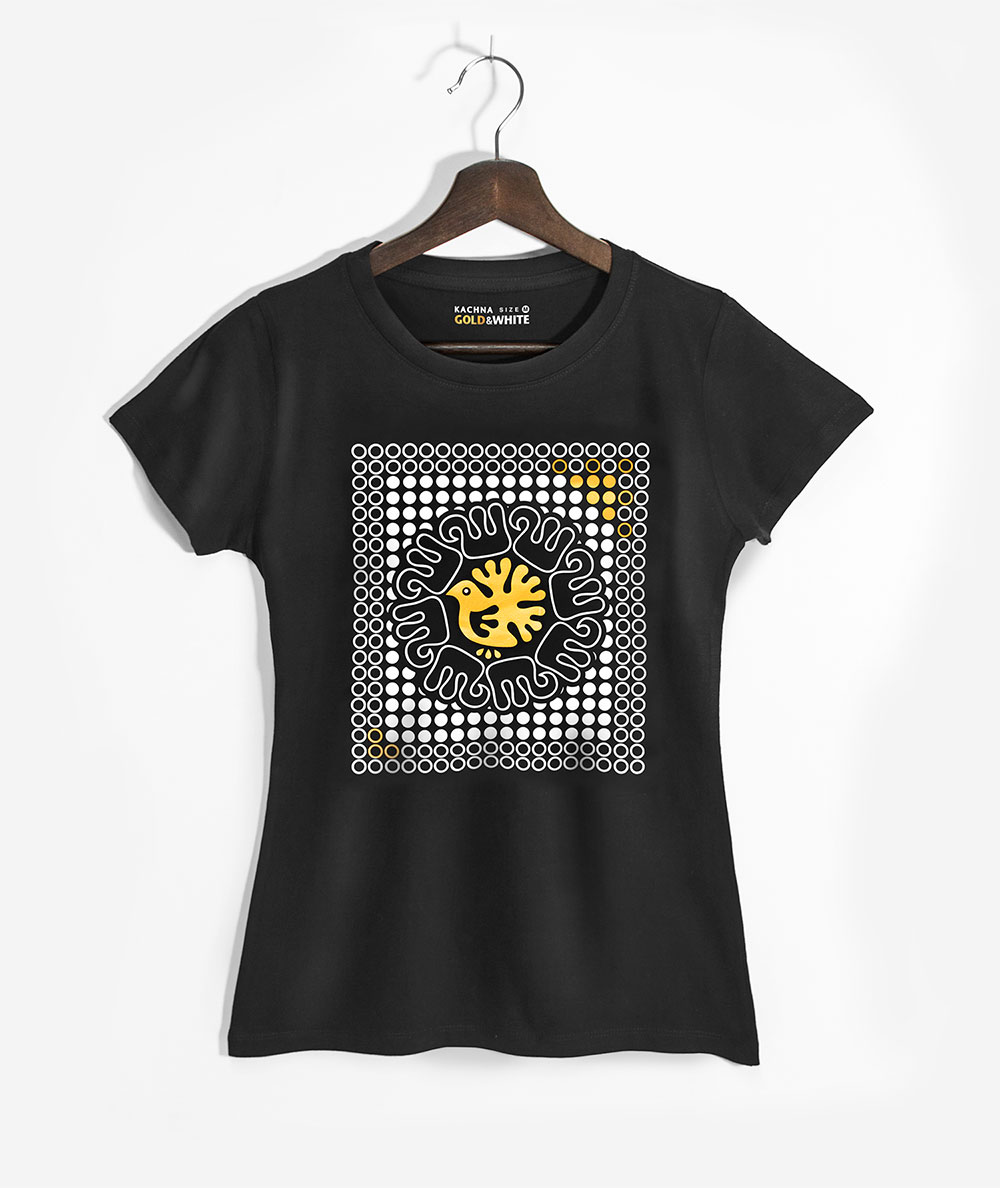 Dámske-tričko-Gold-&-White-Avis-1