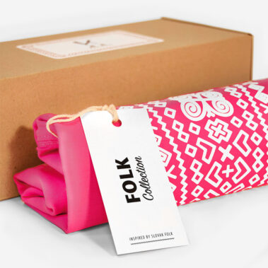 Cyklámenové folklórne tričko Čičmany