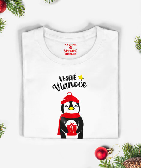 Vianočné-kolekcia-pre-celú-rodinu---Tučniaky-(pánske-tričko)-2