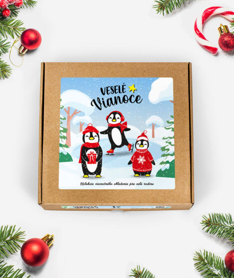 Vianočné-kolekcia-pre-celú-rodinu---Tučniaky-v-darčekovej-krabičke