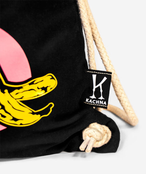 Bavlnený-batoh-4-fázy-života-Warholovho-banánu-2---kachna-logo