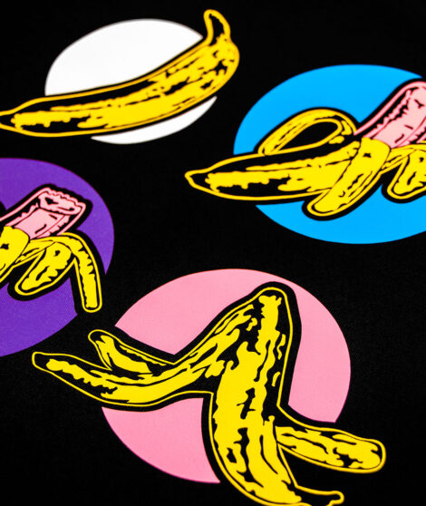 Tričko-4-fázy-života-Warholovho-banánu-Detail-na-banány