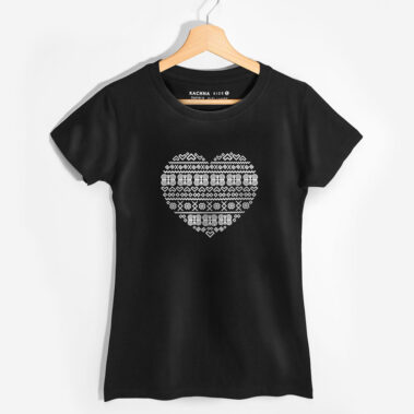 Dámske-tričko-Čičmanské-srdce-(čierne)-2