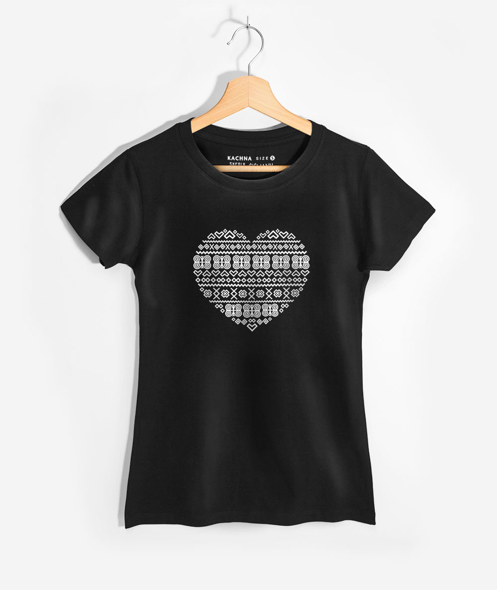 Dámske-tričko-Čičmanské-srdce-(čierne)-2