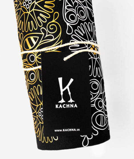 Čierne-tričko-Flos-Aureus-Zlatý-kvet-