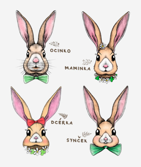 Veľkonočné-tričká-Ušatá-Veľká-noc-Zajačiky