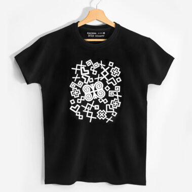 Pánske čierne tričko Rozsypané Čičmany