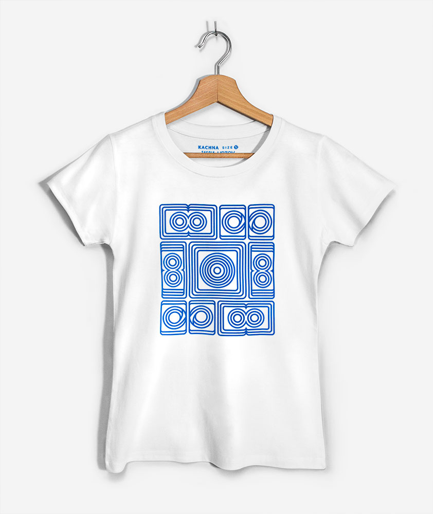 Biele tričko so slovenským folklórnym ornamentom Liptov