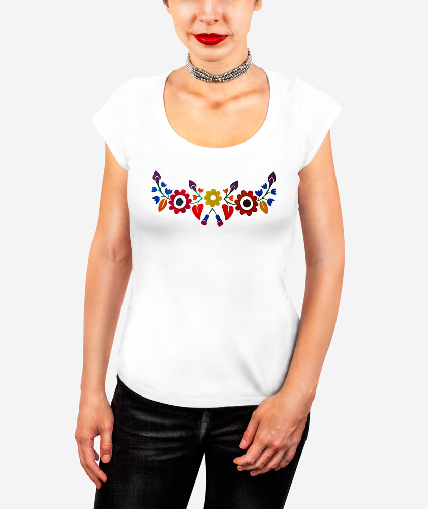 Tričko-dámske-biele-Trenčianske-kvietky-farebné-1