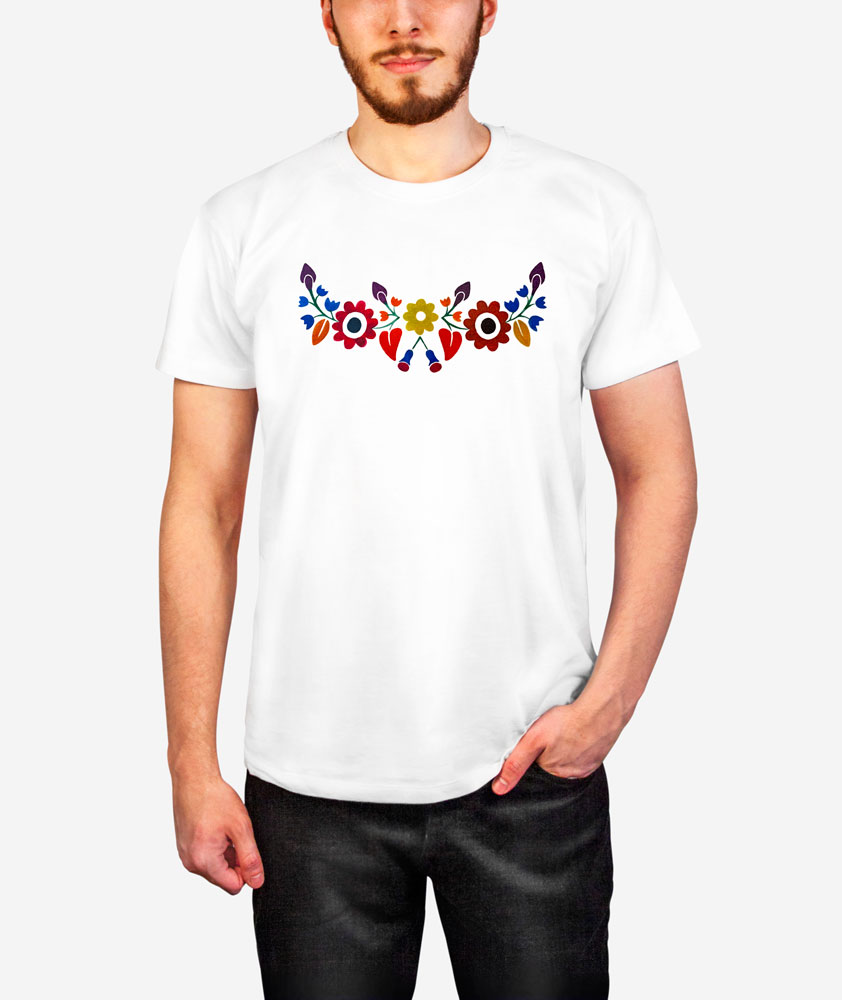 Tričko-pánske-biele-Trenčianske-kvietky-farebné-1