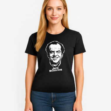Dámske čierne tričko Jack Nicholson